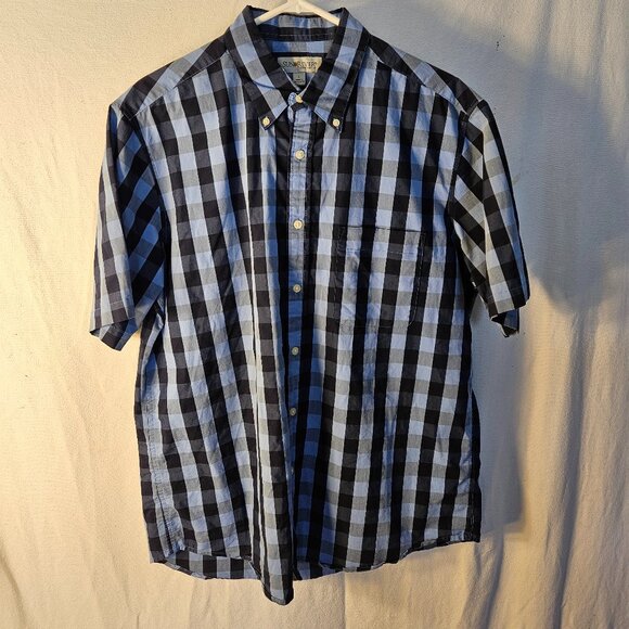 Men's Button Down Short Sleeve Shirt by Sun River. -- ITEM #1859 - Picture 1 of 2